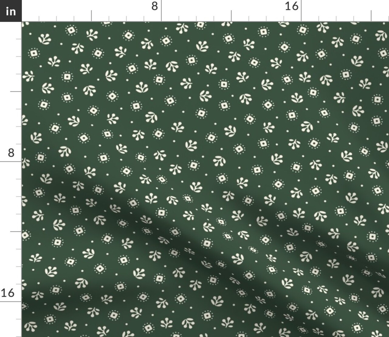 Ditsy Floral Farmhouse Woodland Custom Printed Fabric by Spoonflower Various Fabrics by the Yard or Fat Quarter